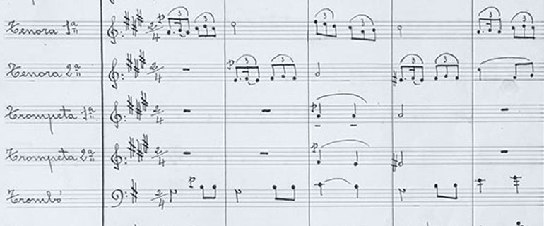 Sardana score 'Valenta', Teresa Suñer, 1960. Ajuntament de Girona. CRDI (Aniol Resclosa)