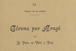 Girona per Aragó, poema històric premiat al Certamen Literario de 1889 amb un quadre (separata)
